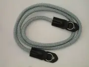 ROPE camera neck strap , with lug rings , Light GREY , Shoulder Sling Strap 40"