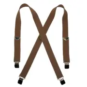 New Welch Men's Big & Tall Elastic Button End Double Face Suspenders