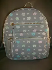 UNDER ONE SKY Kitty Cat Faces/Rainbows All Over Print Backpack Bag - NWT