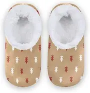 [Caihoyu] Slipper for Kids Girls Boys Fuzzy Fleece Anti-Skid Sole Lightweight House Slipper Socks Home Indoor