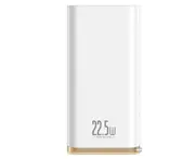 22.5W LED Digital Display Mobile Power Portable Fast Charge Charging Treasure Super Large Capacity Charger-White