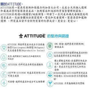 【ATTITUDE 艾特優】寶寶敏感肌膚2合1洗髮沐浴露組