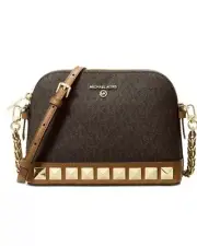 NWT MICHAEL KORS Signature Jet Set Charm Studded Some Crossbody