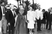 French film director Bertrand Tavernier his wife accompanied by ac- Old Photo 1