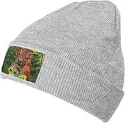 [ObabO] Bikes Bicycle Cycling Warm Knit Woolen Hat,Classic Knit Beanie Cap,Stylish Light Running Cap for Daily Wear Unisex