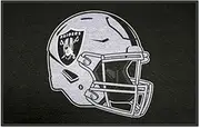 FANMATS 5937 Las Vegas Raiders Starter Mat Accent Rug - 19in. x 30in. | Sports Fan Home Decor Rug and Tailgating Mat - Raiders Helmet Logo
