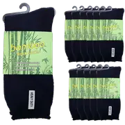12 Pairs PREMIUM BAMBOO SOCKS Mens Heavy Duty Thick Work Socks Cushion BULK