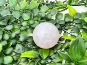 Blue Rose Quartz Sphere - RARE Blue Rose Quartz Crystal Ball - 1.7" Blue Rose