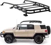 Compatible for Toyota FJ Cruiser 2007-2017+ Aluminum Alloy Car Roof Rack Flat Roof Travel Frame Box