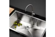 Cefito Kitchen Sink 70X45CM Stainless Steel Basin Single Bowl Silver