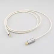 Silver Plated DAC Audio Line HIFI USB Cable Type A-B With Gold Plated USB Plug