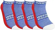 AFL Western Bulldogs High Performance Airflow Mesh Sport Ankle Supporter Socks 4 pair | Australian Football League