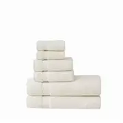 Super Soft Ivory 6 Piece Bath Sheet Set