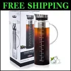 Modern 68 Oz Cold Brew Coffee Maker - Durable Borosilicate Glass & Easy Clean