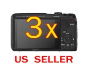 3x Sony CyberShot DSC-HX30V Clear LCD Screen Protector Guard Shield Film