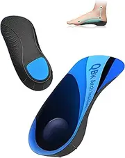 Plantar Fasciitis Relief, QBK Orthotic Inserts, Foot Pain Relief, Metatarsalgia, Heel Spurs, Eversion, Inversion Comfort Orthotic Insoles for Men and Women Daily Use M