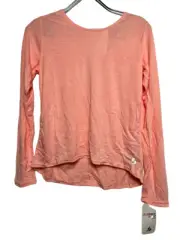 Soffe Youth Girls' Long-Sleeve Dance Top Peach Bud Heather Large