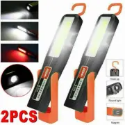 2PCS Rechargeable LED Magnetic Work Light Cordless COB Inspection Lamp Torch USB