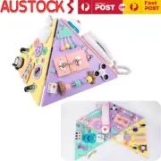 Multifunctional Pyramid Busy House Montessori Enlightenment Busyboard Toy AU