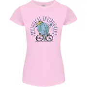 Ecological Environment Climate Change Cycling Womens Petite Cut T-Shirt