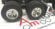 Tamiya 1/14 Truck, Scania MAN Volvo Mercedes-Benz 6x4Truck Rear Tyres & Rim Set