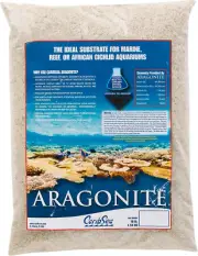 Caribsea Aragonite Aquarium Sand - 10 Lbs - Natural Substrate for Marine & Reef