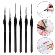 Oil Painting Brushes 1 Set Sable Hair Wood Handle Flexible for Artist Hand Tool