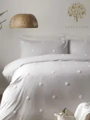 Appletree Silver Dot Garden 100% Pure Cotton Duvet Cover and Pillowcase Set (C85411) | $81 - $138