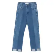 [E.l.v. Denim] E. l.v. Denim Audrey Asymmetric-hem Jeans 26 US BLUE