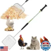 Sand Dipper Cat Poop Scooper and Chicken Poop Scooper - Rugged Big 6" Square