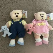 Skansen Beanie Kids X2 Benjy And Emma The Little Boy And Girl Bears 29.10.07