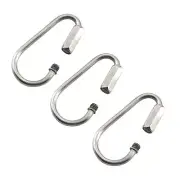 3 Pieces M5 Quick Link 316 Stainless Steel Carabiners Chain Link for Out Door...