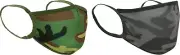 Reusable Polyester Camo Face Mask 3 Layer Flexible Soft Durable Face Cover