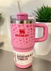 Stanley SWEET HEARTS 20oz Valentine’s Day Pink Tumbler Target Exclusive NWT