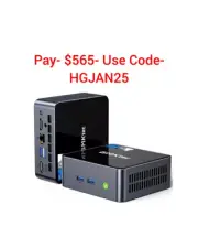 GMKtec Mini PC Intel i7-1195G7(Up to 5.0Ghz) 16GB DDR4, 1TB SSD Windows 11 Pro