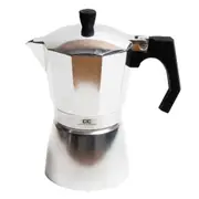 Coffee Culture 19cm Stovetop Coffee Maker 6-Cup Moka Italian Espresso Pot Silver