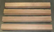Four 3 X 3 (nominal) X 31" Walnut Blanks for Turning or Tapering Table Legs