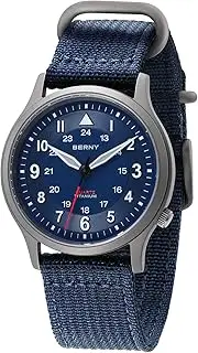[BERNY] Titanium Watches Japanese Sweep Second Quartz Movement VH31 5ATM Waterproof Analog Quartz Watches for Men and Women