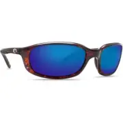 Costa Brine Tortoise Frame Sunglasses w/Blue Mirror 580G Lenses 06S9017-90171059