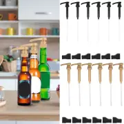6Pcs Coffee Syrup Pump Reusable Pump Bottle Dispenser 10CC No Dripping·-·-