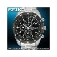 在飛比找PChome商店街優惠-SEIKO 精工錶 國隆 SNDC47P1 百米防水黑面三眼