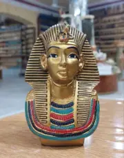 King Tut Tutankhamen Egyptian Antique Unique Stone Pharaoh Statue Bazareg