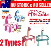 Kid Toy Painting Drawing Table Led Projector Music Toys Kids Arts Crafts 2 Types