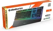 SteelSeries Apex3 RGB Gaming Keyboard - Water Resistant