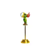Carlos and Albert "Parakeet with Pedestal" Limited Edition Bronze Sculpture