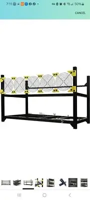 VC3 6-GPU MINING CASE ALUMINUM STACKABLE RIG . NEW IN BOX .