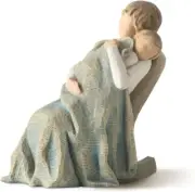 the Quilt, Sculpted Hand-Painted Figure