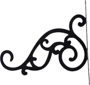 BUTIFULSIC Wall Hanging Hook Durable Black Plant Pot Hanger for Flower Pots Lanterns and Outdoor Decor Rustic Decorative Hooks for Home and Garden