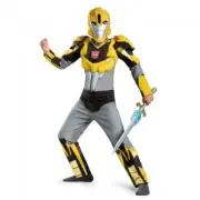 KID'S LICENSED TRANSFORMERS BUMBLEBEE MUSCLE COSTUME (LARGE 10-12)