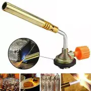 Butane Gas BBQ Tool Blow Torch Adapter Flamethrower Burner Welding Camping Kit J